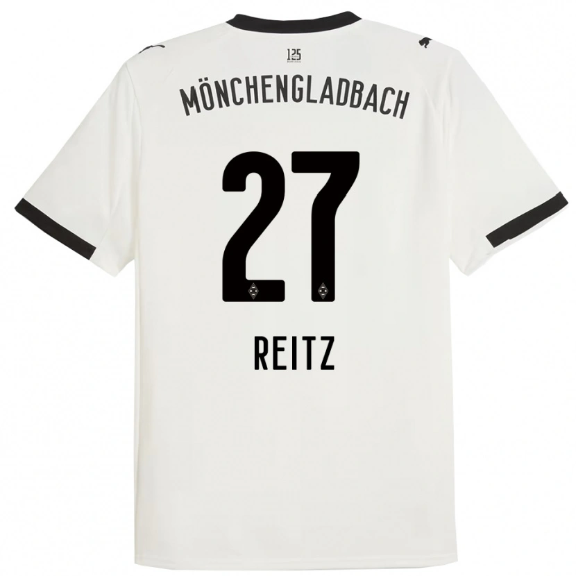 Danxen Kinder Rocco Reitz #27 Weiß Schwarz Heimtrikot Trikot 2025/26 T-Shirt