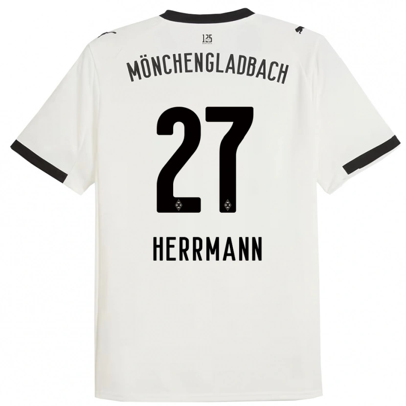 Danxen Kinder Michelle Herrmann #27 Weiß Schwarz Heimtrikot Trikot 2025/26 T-Shirt