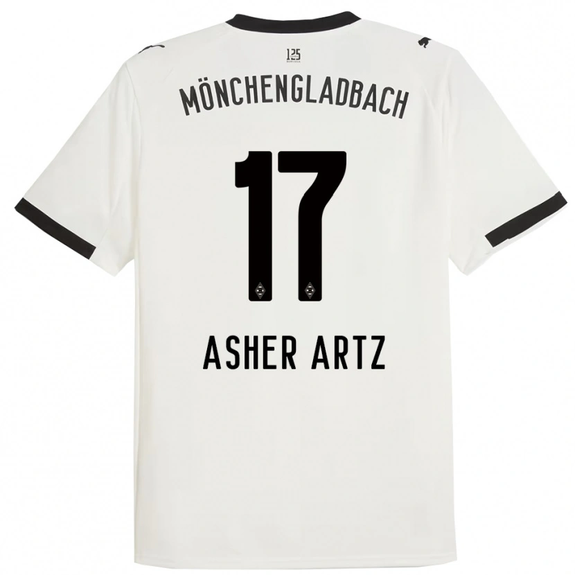 Danxen Kinder Asher Artz #17 Weiß Schwarz Heimtrikot Trikot 2025/26 T-Shirt