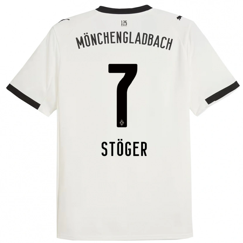 Danxen Kinder Kevin Stöger #7 Weiß Schwarz Heimtrikot Trikot 2025/26 T-Shirt