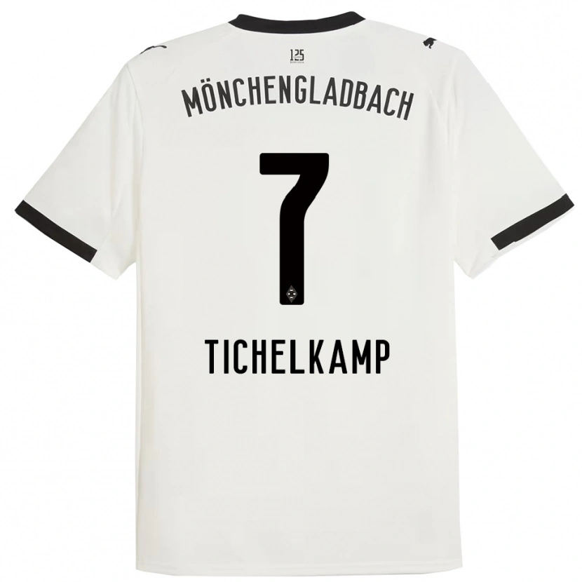 Danxen Kinder Emily Tichelkamp #7 Weiß Schwarz Heimtrikot Trikot 2025/26 T-Shirt