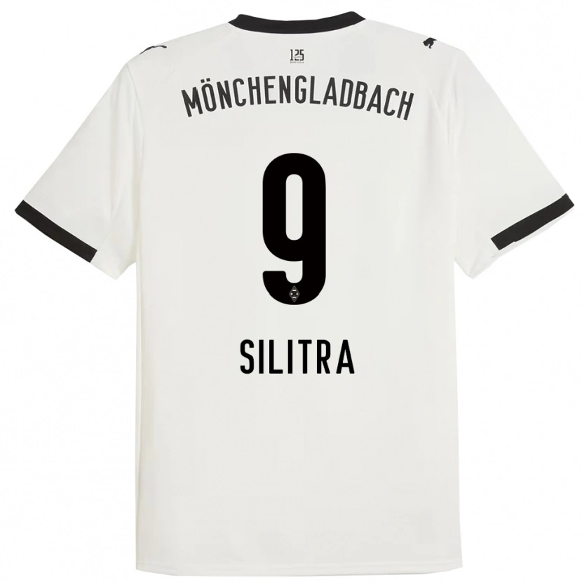 Danxen Kinder Rareș Silitră #9 Weiß Schwarz Heimtrikot Trikot 2025/26 T-Shirt