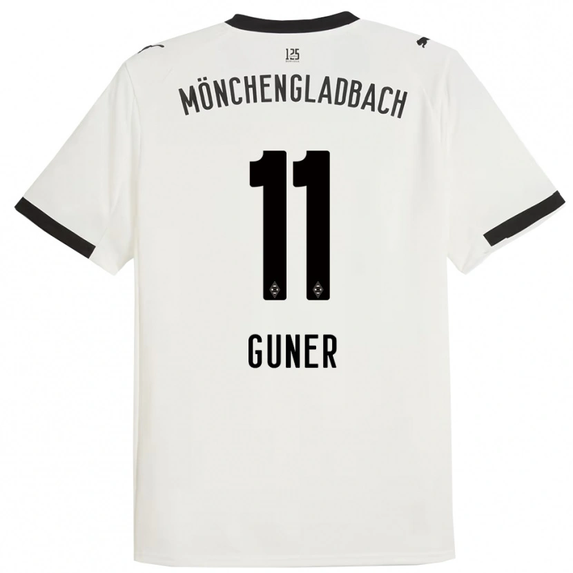 Danxen Kinder Can Armando Güner #11 Weiß Schwarz Heimtrikot Trikot 2025/26 T-Shirt