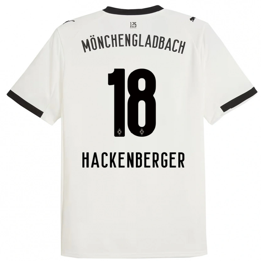 Danxen Kinder Jessica Hackenberger #18 Weiß Schwarz Heimtrikot Trikot 2025/26 T-Shirt