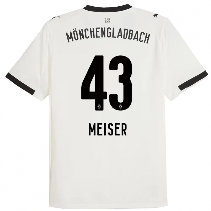 Danxen Kinder Tyler Meiser #43 Weiß Schwarz Heimtrikot Trikot 2025/26 T-Shirt