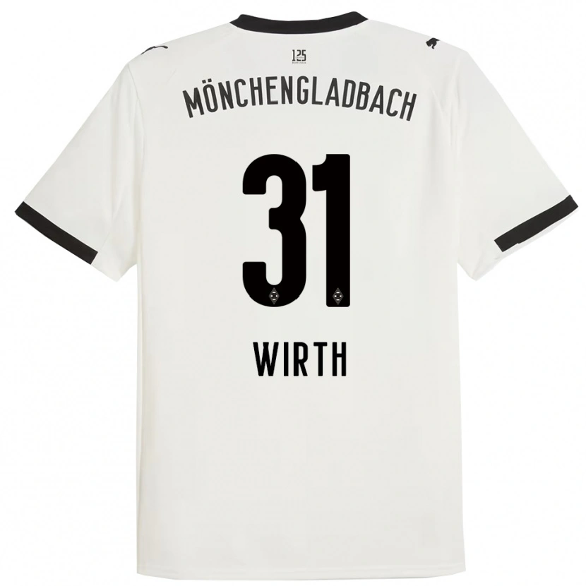 Danxen Kinder Linus Wirth #31 Weiß Schwarz Heimtrikot Trikot 2025/26 T-Shirt