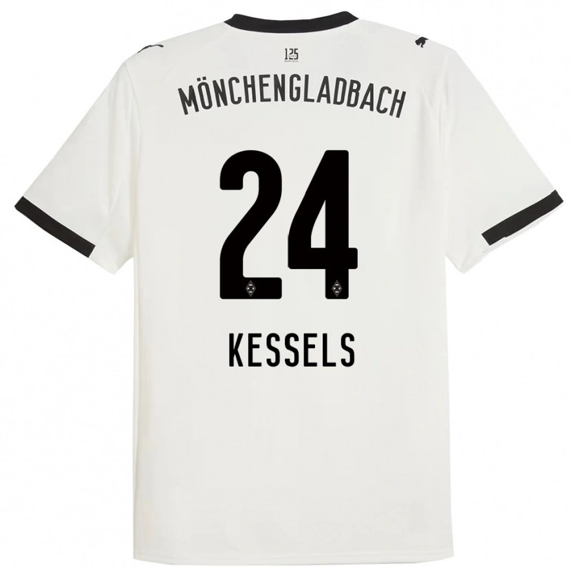 Danxen Kinder Imke Kessels #24 Weiß Schwarz Heimtrikot Trikot 2025/26 T-Shirt