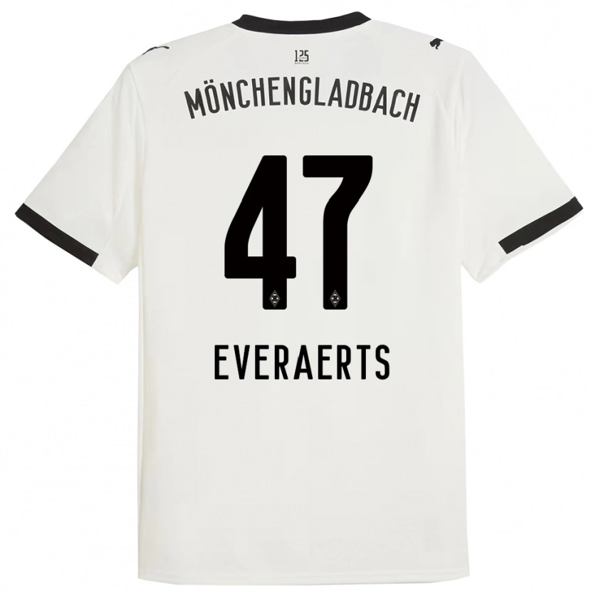 Danxen Kinder Kim Everaerts #47 Weiß Schwarz Heimtrikot Trikot 2025/26 T-Shirt