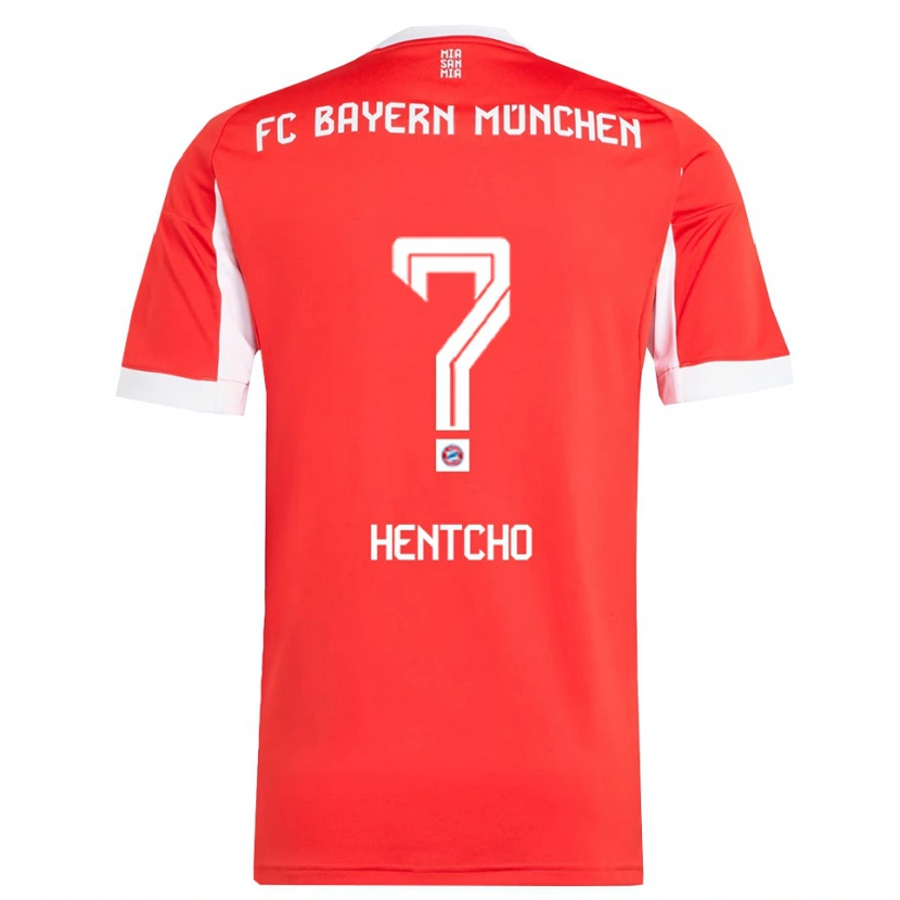 Danxen Kinder Aviel Hentcho #0 Rot Weiß Heimtrikot Trikot 2025/26 T-Shirt