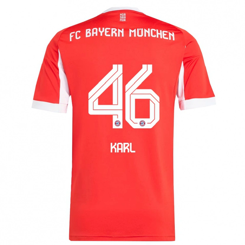Danxen Kinder Lennart Karl #46 Rot Weiß Heimtrikot Trikot 2025/26 T-Shirt