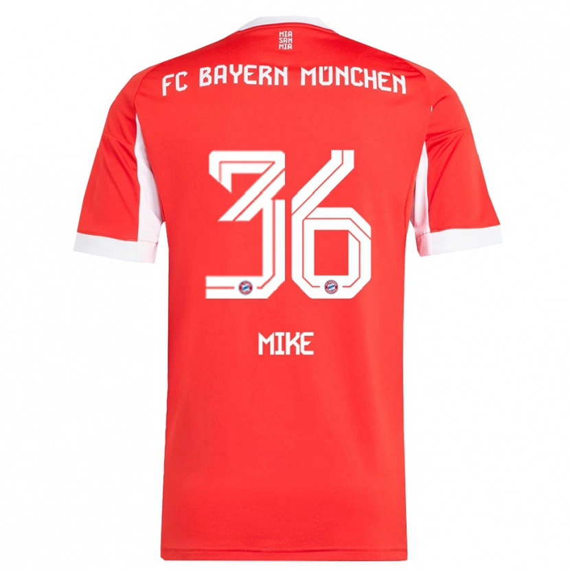 Danxen Kinder Wisdom Mike #36 Rot Weiß Heimtrikot Trikot 2025/26 T-Shirt