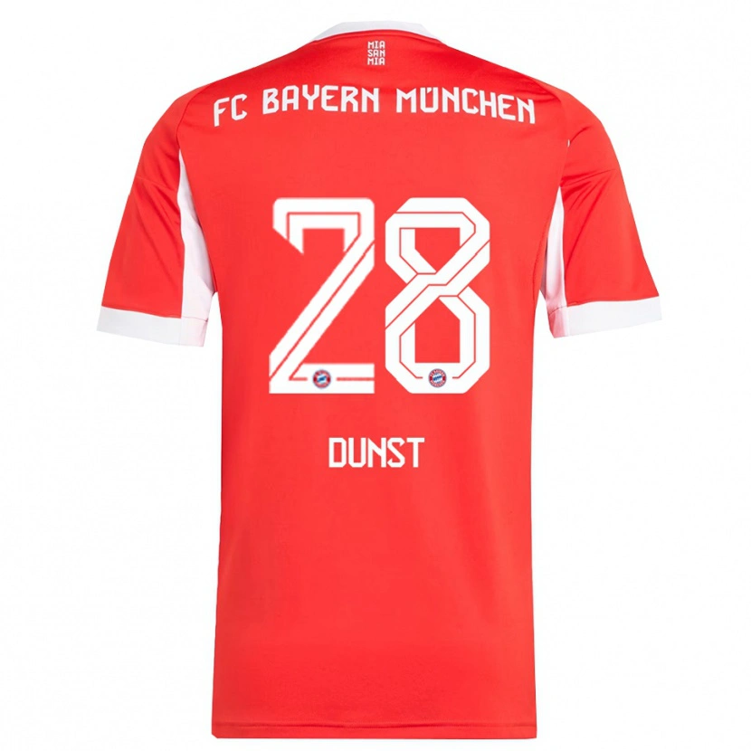 Danxen Kinder Barbara Dunst #28 Rot Weiß Heimtrikot Trikot 2025/26 T-Shirt