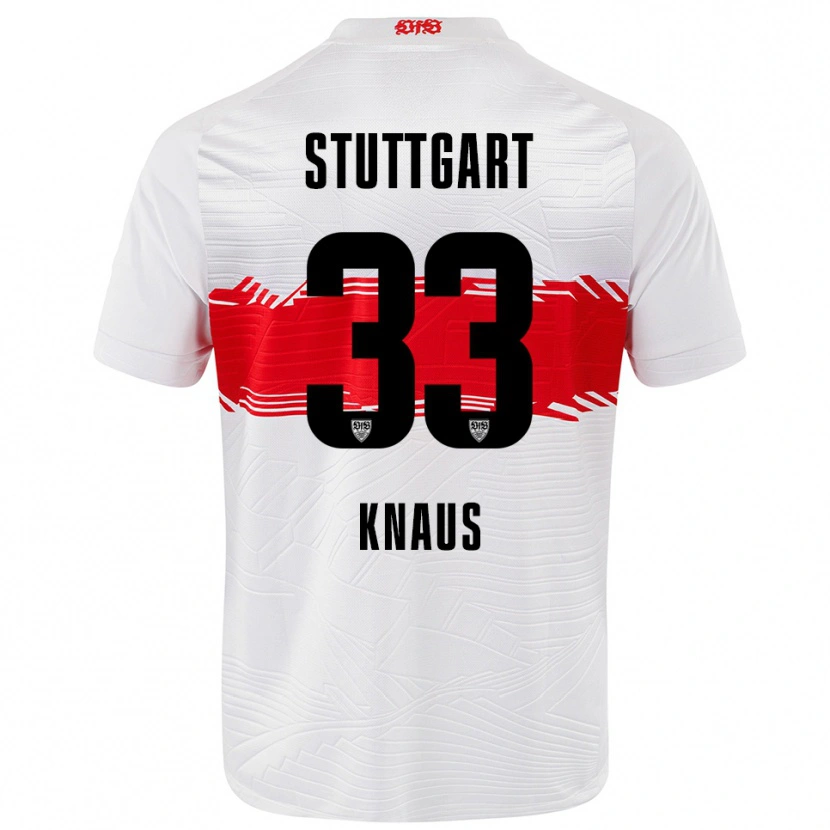 Danxen Kinder Jessica Knaus #33 Weiß Rot Heimtrikot Trikot 2025/26 T-Shirt
