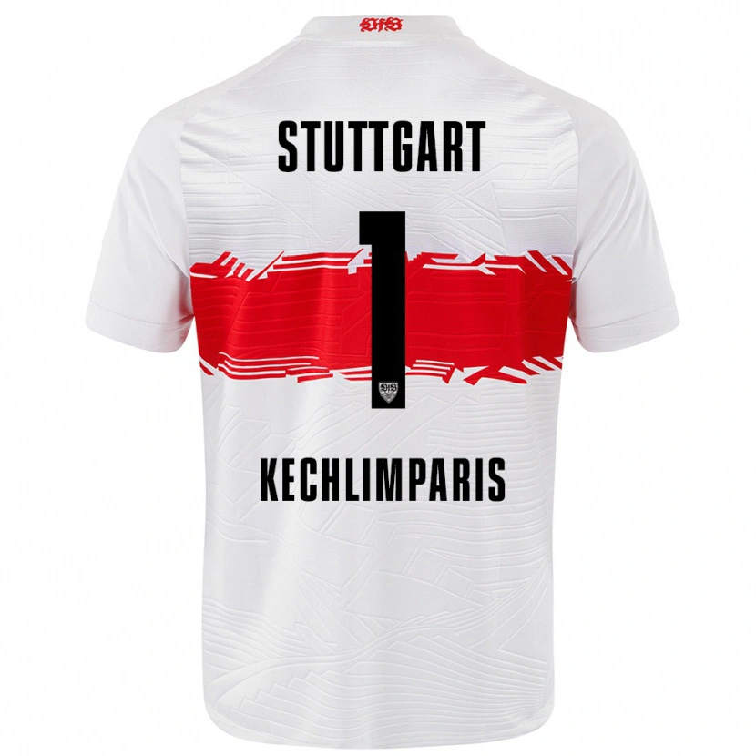 Danxen Kinder Ioannis Kechlimparis #1 Weiß Rot Heimtrikot Trikot 2025/26 T-Shirt
