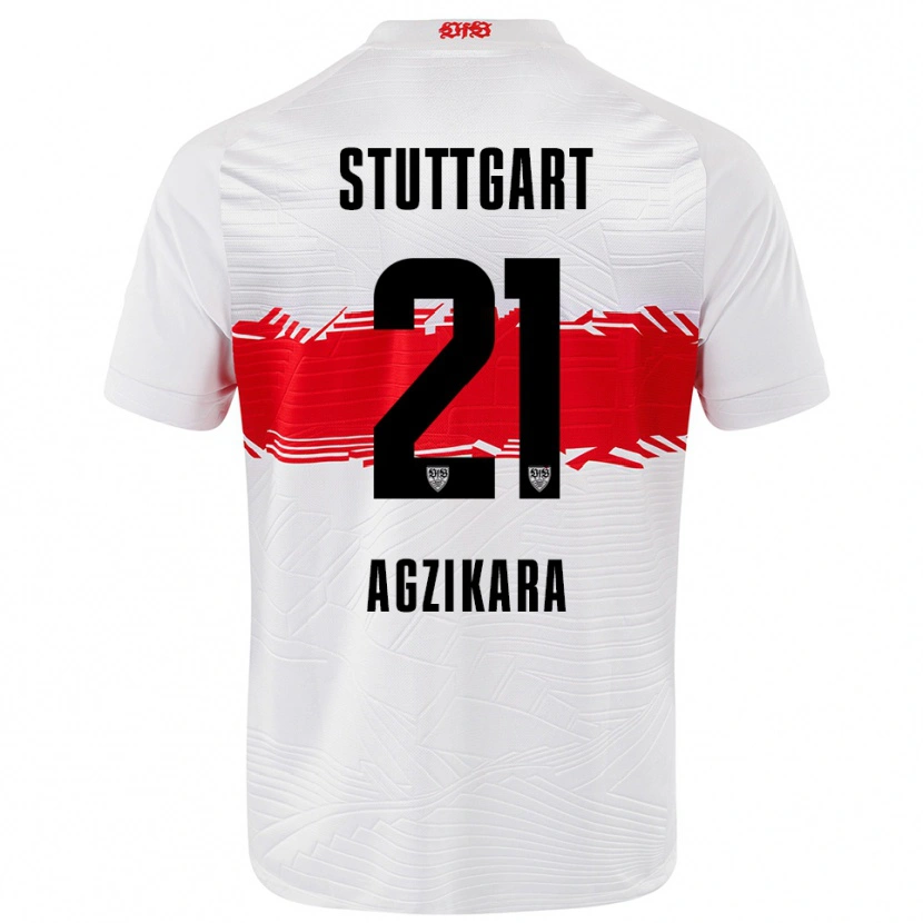Danxen Kinder Emirhan Ağzıkara #21 Weiß Rot Heimtrikot Trikot 2025/26 T-Shirt