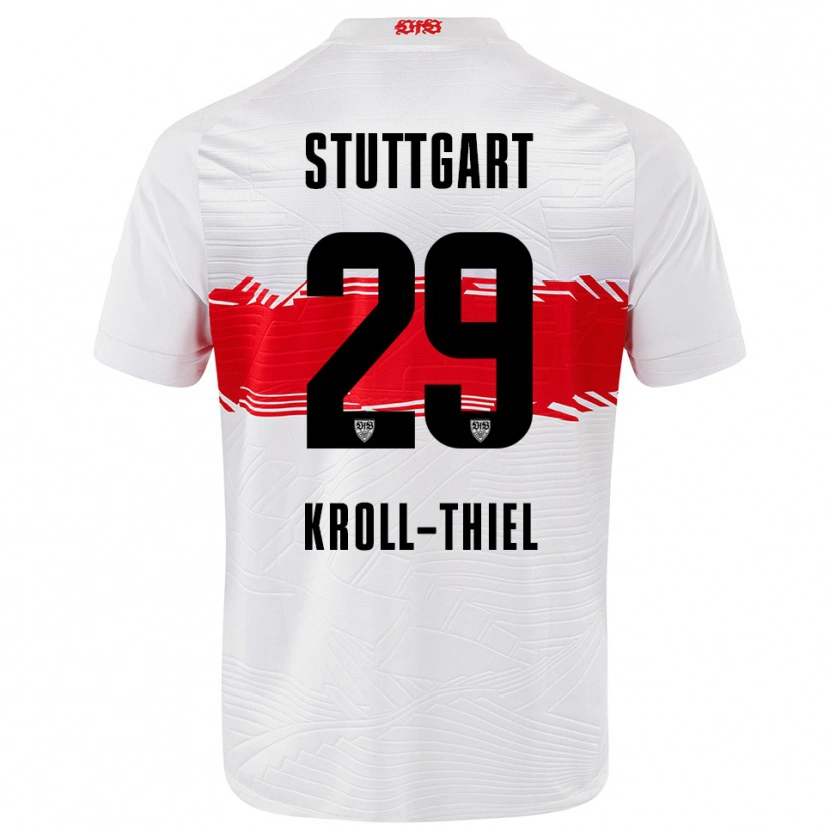 Danxen Kinder Colin Kroll-Thiel #29 Weiß Rot Heimtrikot Trikot 2025/26 T-Shirt