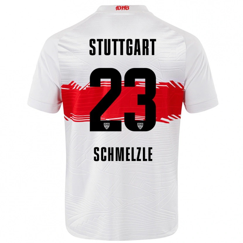 Danxen Kinder Marlen Schmelzle #23 Weiß Rot Heimtrikot Trikot 2025/26 T-Shirt