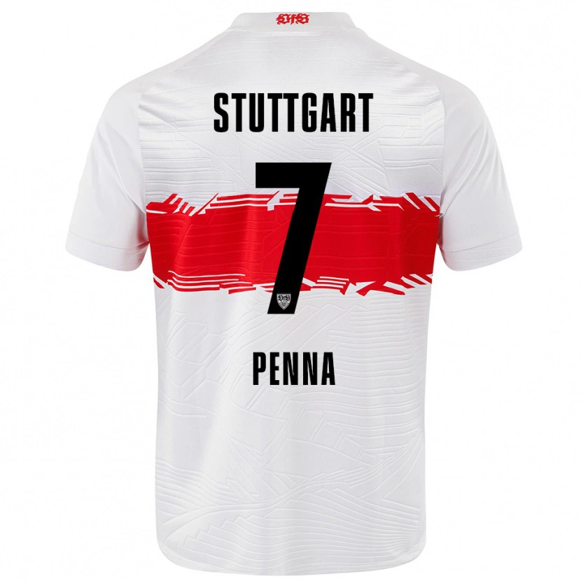 Danxen Kinder Lauri Penna #7 Weiß Rot Heimtrikot Trikot 2025/26 T-Shirt
