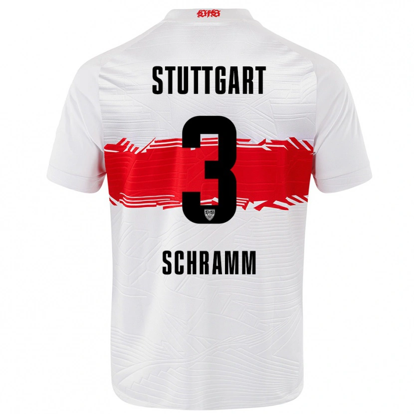 Danxen Kinder Collin Schramm #3 Weiß Rot Heimtrikot Trikot 2025/26 T-Shirt