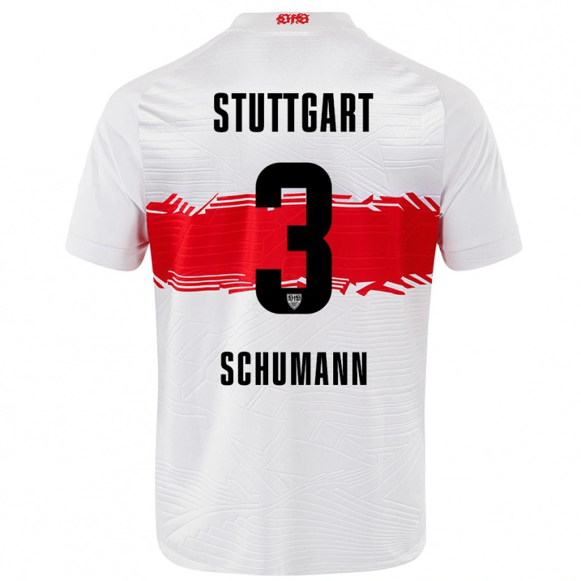 Danxen Kinder Frederik Schumann #3 Weiß Rot Heimtrikot Trikot 2025/26 T-Shirt