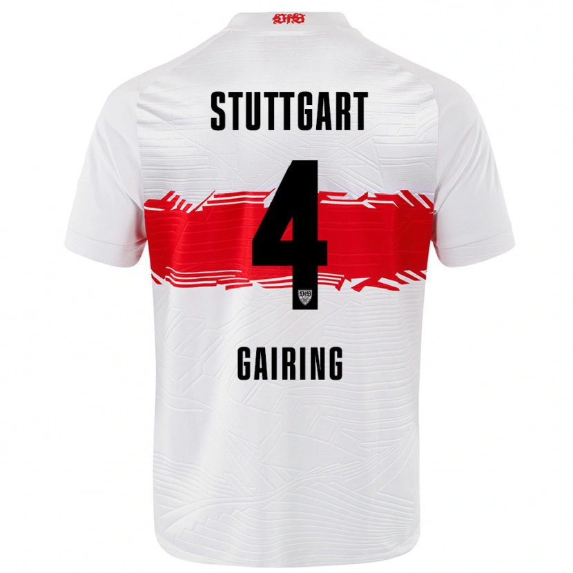 Danxen Kinder Nadine Gairing #4 Weiß Rot Heimtrikot Trikot 2025/26 T-Shirt