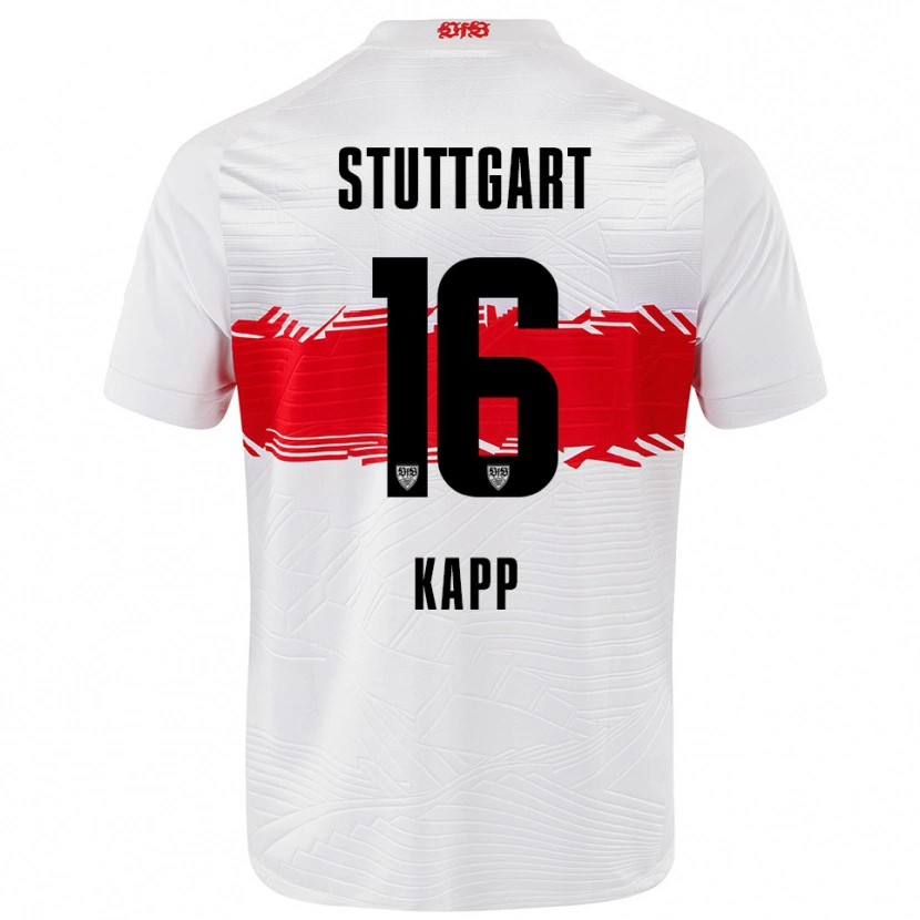 Danxen Kinder Patrick Kapp #16 Weiß Rot Heimtrikot Trikot 2025/26 T-Shirt