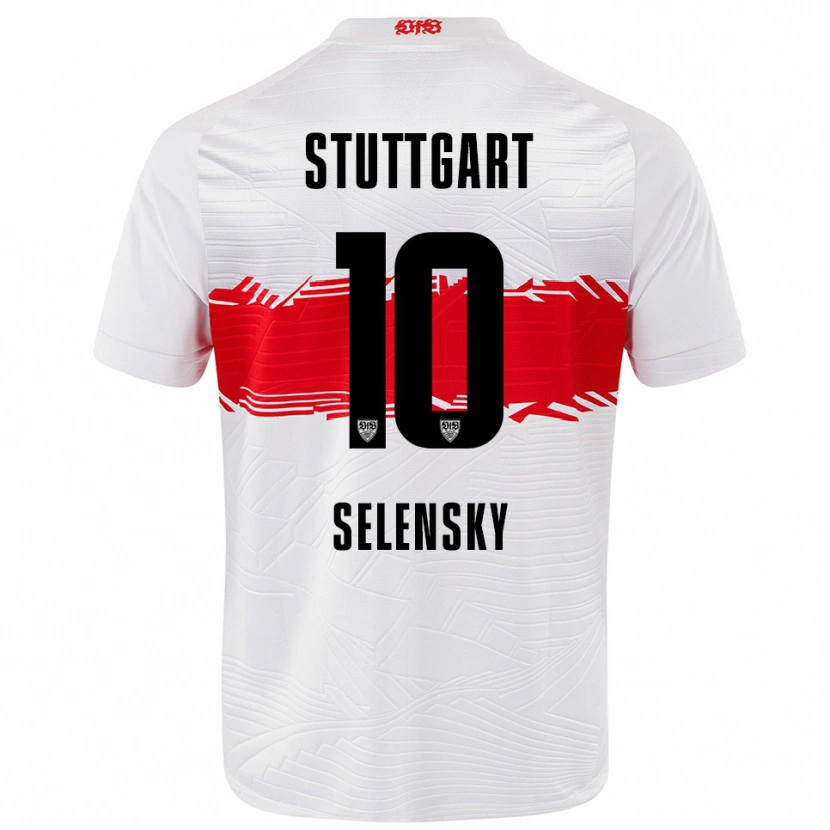 Danxen Kinder Anja Selensky #10 Weiß Rot Heimtrikot Trikot 2025/26 T-Shirt
