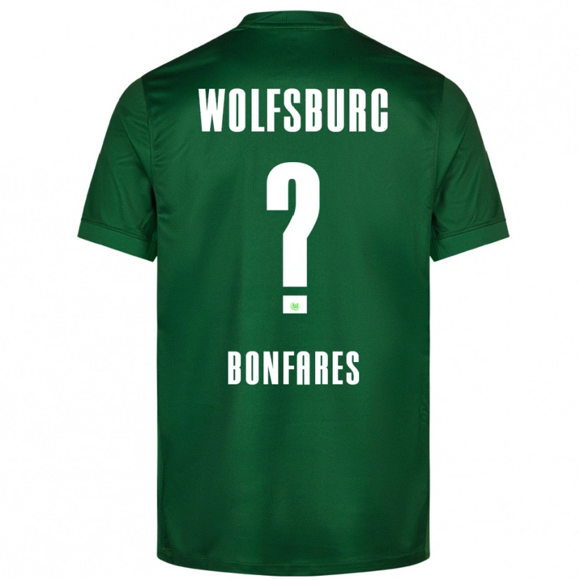 Danxen Kinder Marouan Bonfares #0 Grün Weiß Heimtrikot Trikot 2025/26 T-Shirt