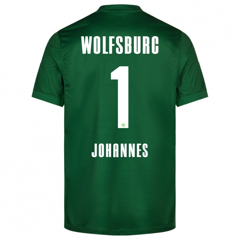 Danxen Kinder Stina Johannes #1 Grün Weiß Heimtrikot Trikot 2025/26 T-Shirt