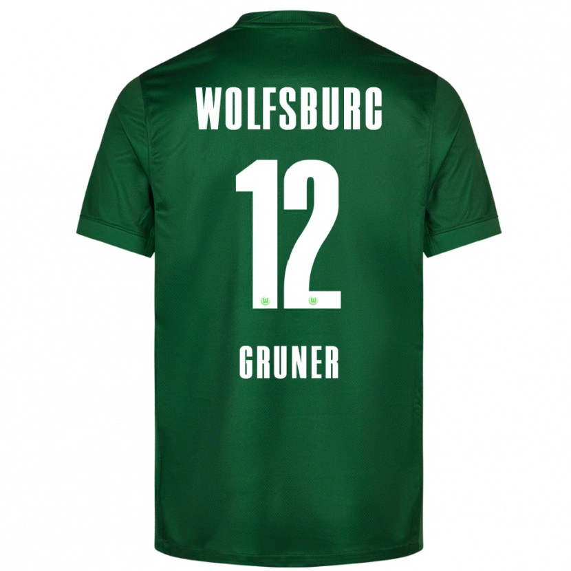 Danxen Kinder Paul Gruner #12 Grün Weiß Heimtrikot Trikot 2025/26 T-Shirt