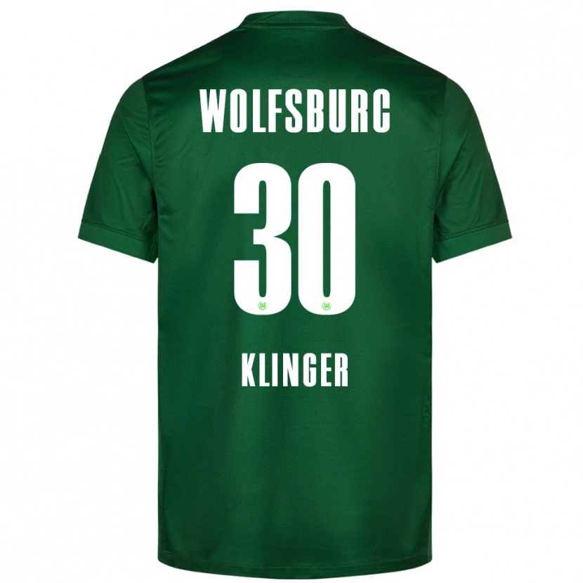 Danxen Kinder Niklas Klinger #30 Grün Weiß Heimtrikot Trikot 2025/26 T-Shirt