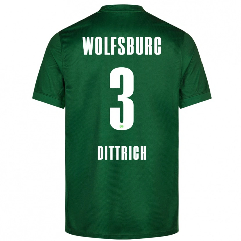 Danxen Kinder Elia Dittrich #3 Grün Weiß Heimtrikot Trikot 2025/26 T-Shirt