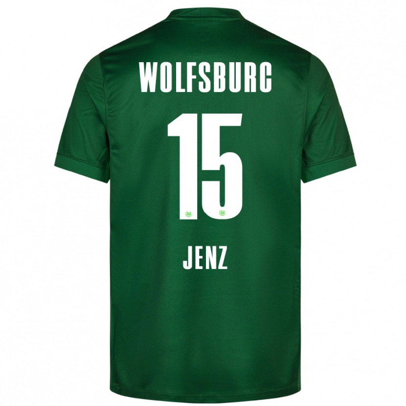 Danxen Kinder Moritz Jenz #15 Grün Weiß Heimtrikot Trikot 2025/26 T-Shirt