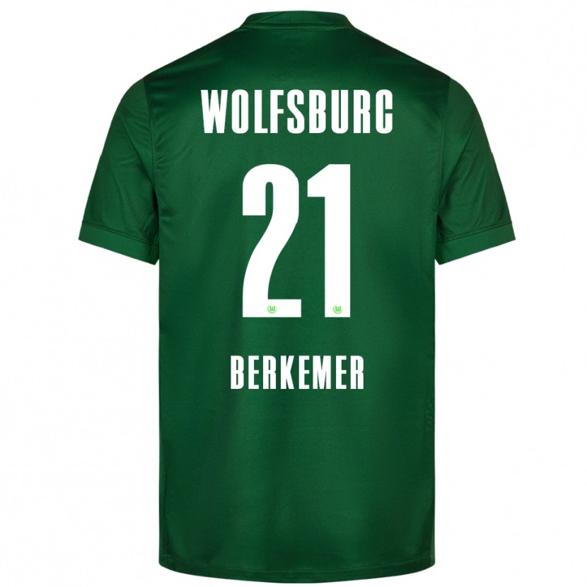 Danxen Kinder Melvin Berkemer #21 Grün Weiß Heimtrikot Trikot 2025/26 T-Shirt