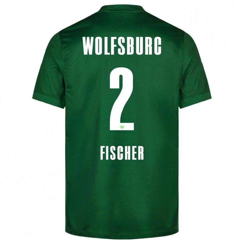 Danxen Kinder Kilian Fischer #2 Grün Weiß Heimtrikot Trikot 2025/26 T-Shirt