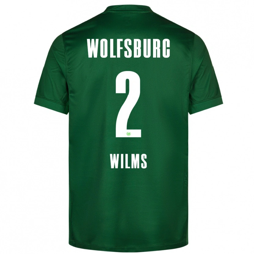 Danxen Kinder Lynn Wilms #2 Grün Weiß Heimtrikot Trikot 2025/26 T-Shirt