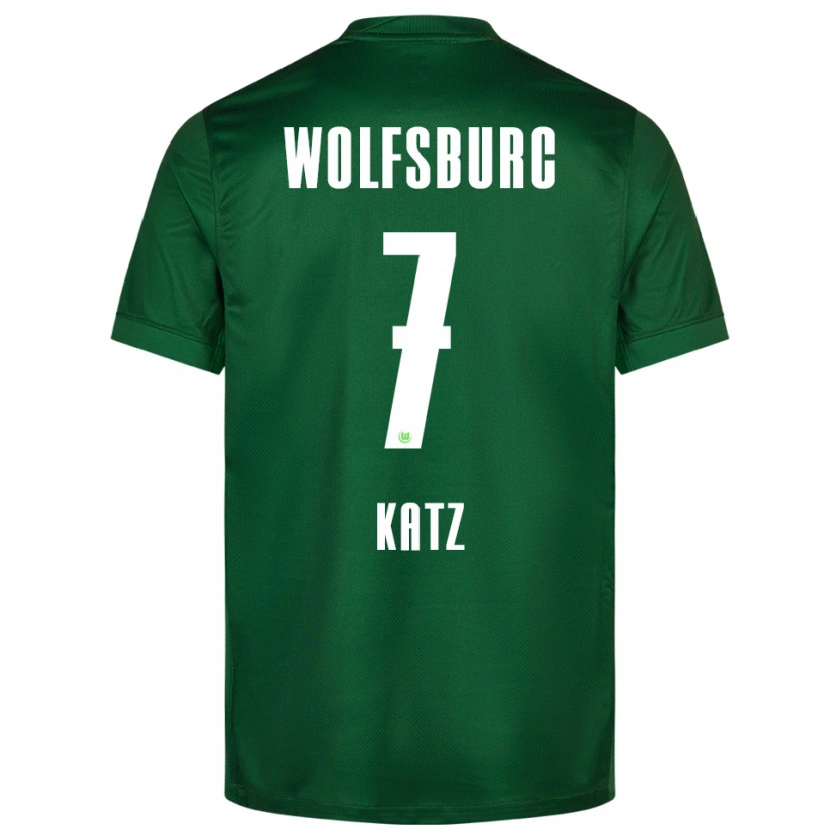 Danxen Kinder Bruno Katz #7 Grün Weiß Heimtrikot Trikot 2025/26 T-Shirt