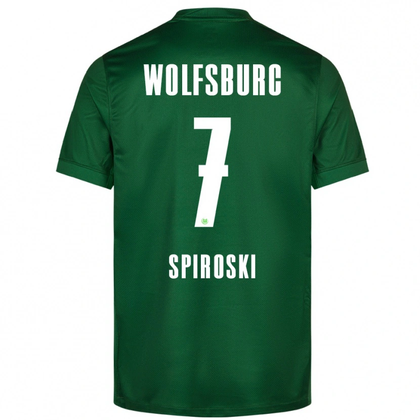 Danxen Kinder Luka Spiroski #7 Grün Weiß Heimtrikot Trikot 2025/26 T-Shirt