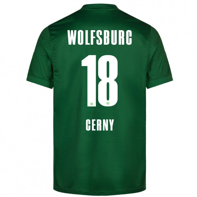 Danxen Kinder Vaclav Cerny #18 Grün Weiß Heimtrikot Trikot 2025/26 T-Shirt