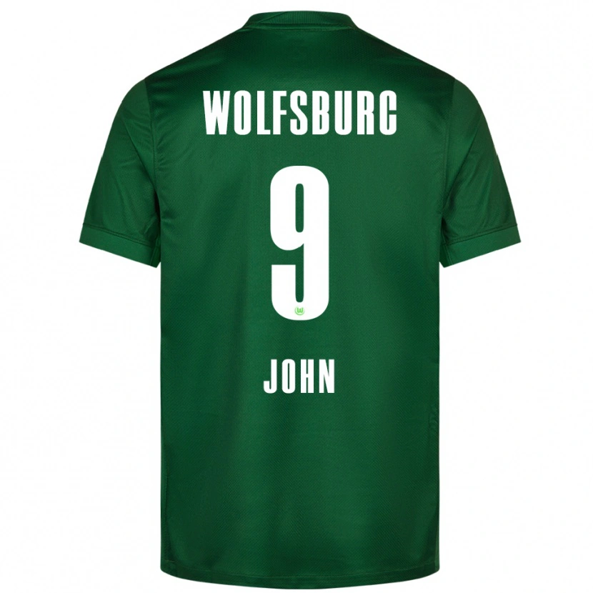 Danxen Kinder Michael John #9 Grün Weiß Heimtrikot Trikot 2025/26 T-Shirt