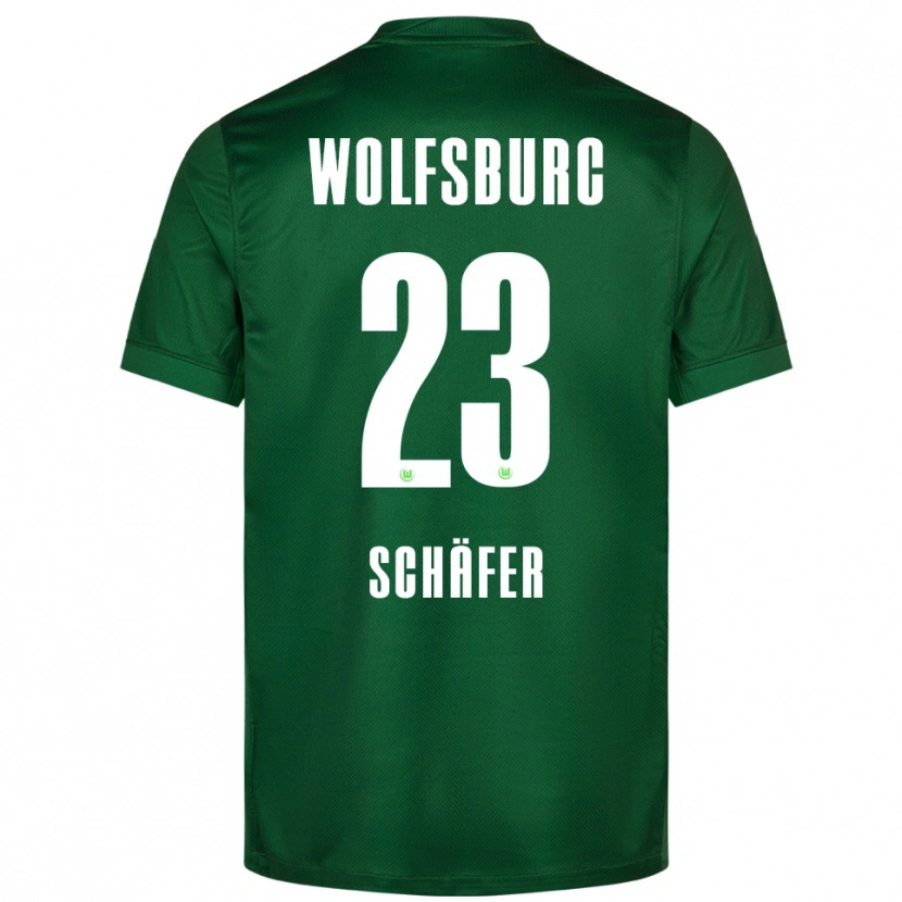 Danxen Kinder Elia Schäfer #23 Grün Weiß Heimtrikot Trikot 2025/26 T-Shirt