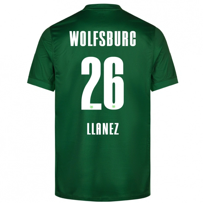Danxen Kinder Ulysses Llanez #26 Grün Weiß Heimtrikot Trikot 2025/26 T-Shirt