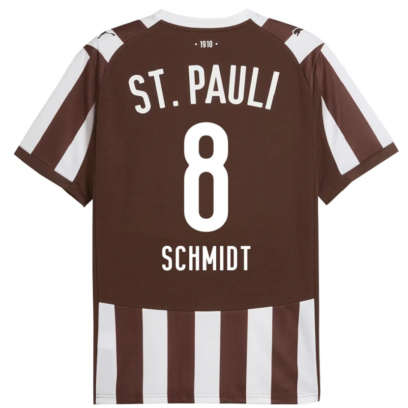 Danxen Kinder Nick Schmidt #8 Kaffee Weiß Heimtrikot Trikot 2025/26 T-Shirt