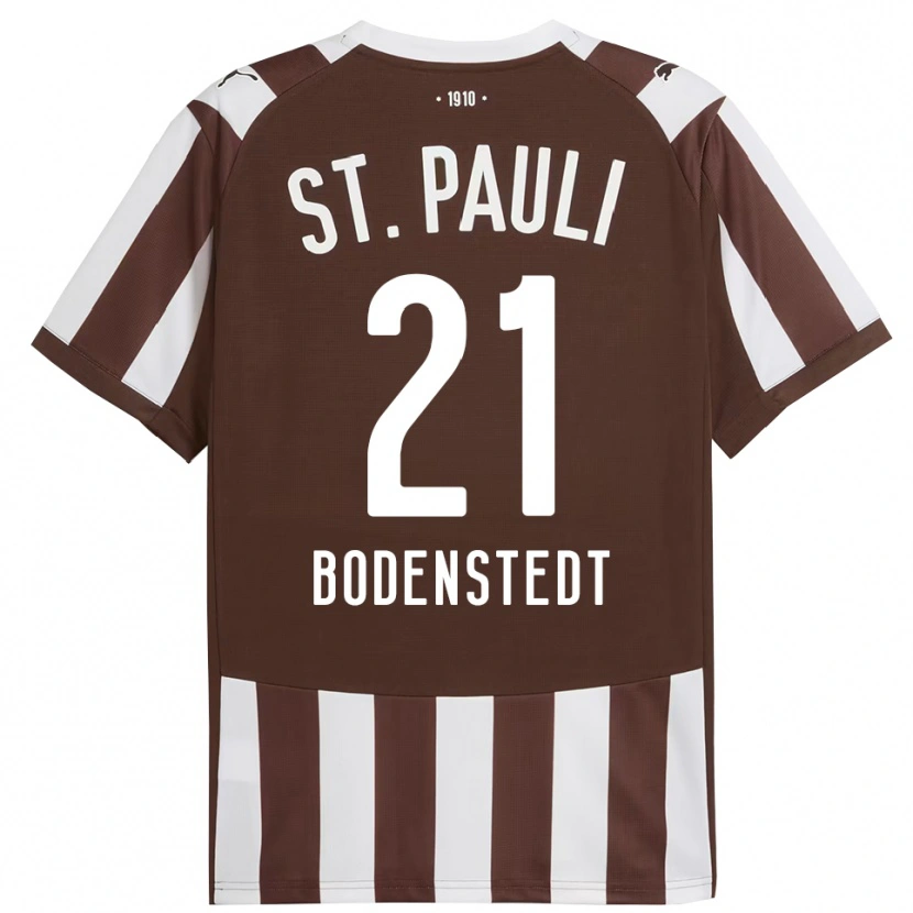 Danxen Kinder Paula Bodenstedt #21 Kaffee Weiß Heimtrikot Trikot 2025/26 T-Shirt