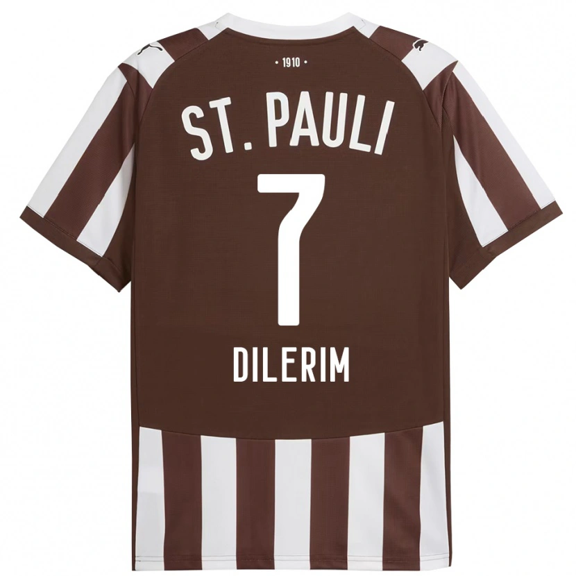 Danxen Kinder Taylan Dilerim #7 Kaffee Weiß Heimtrikot Trikot 2025/26 T-Shirt