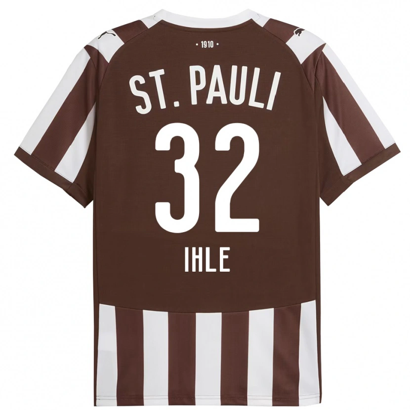 Danxen Kinder Friederike Ihle #32 Kaffee Weiß Heimtrikot Trikot 2025/26 T-Shirt