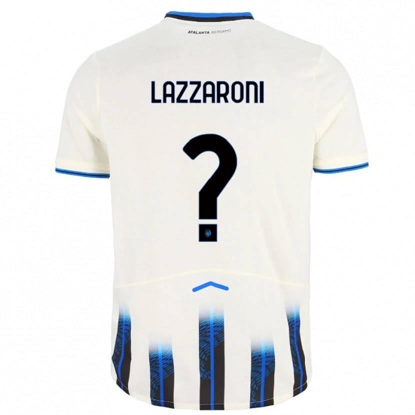 Danxen Kinder Andrea Lazzaroni #0 Weiß Blau Auswärtstrikot Trikot 2025/26 T-Shirt