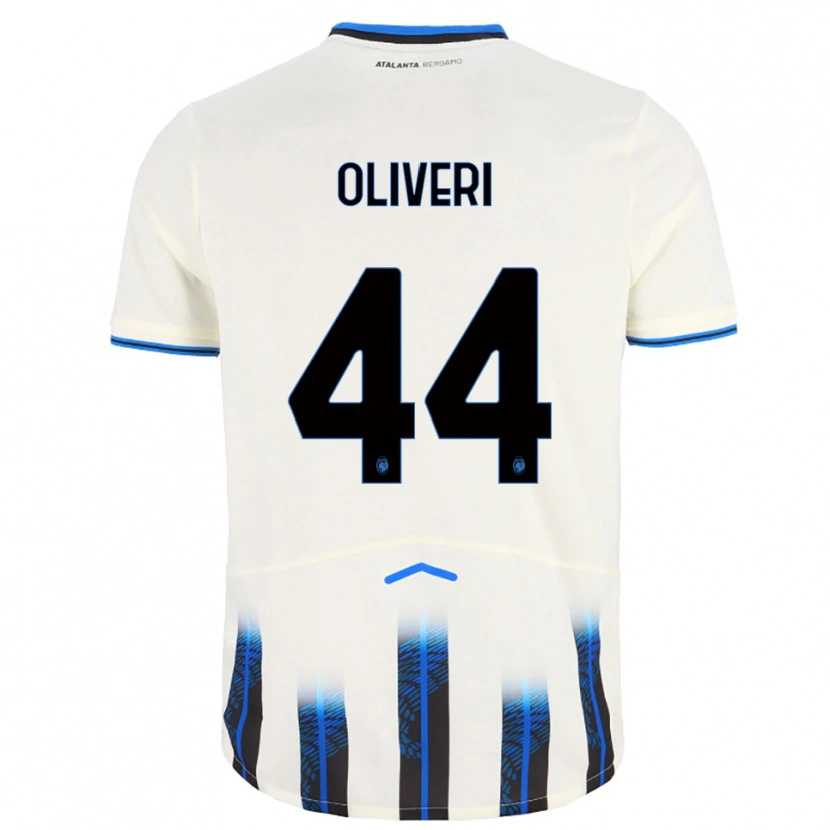 Danxen Kinder Andrea Oliveri #44 Weiß Blau Auswärtstrikot Trikot 2025/26 T-Shirt