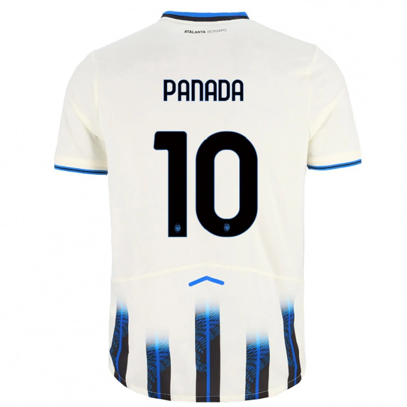 Danxen Kinder Simone Panada #10 Weiß Blau Auswärtstrikot Trikot 2025/26 T-Shirt