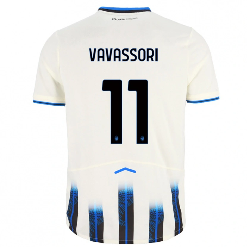 Danxen Kinder Dominic Vavassori #11 Weiß Blau Auswärtstrikot Trikot 2025/26 T-Shirt